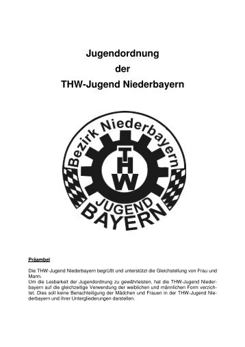 Jugendordnung der THW-Jugend Niederbayern