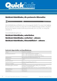 QuickLok-Kabelbinder, die preiswerte Alternative QuickLok ...