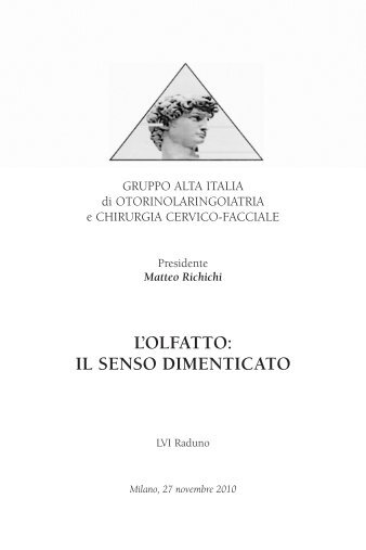 L'OLFATTO: IL SENSO DIMENTICATO - Alta Italia