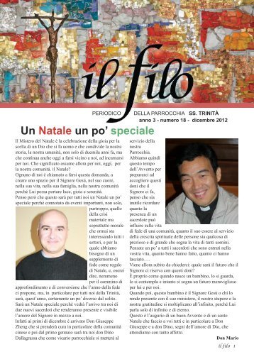 Un Natale un po' speciale - Inizio - Parrocchia SS Trinità