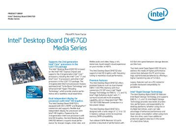 Intel® Desktop Board DH67GD Media Series - Thomas-Krenn.AG