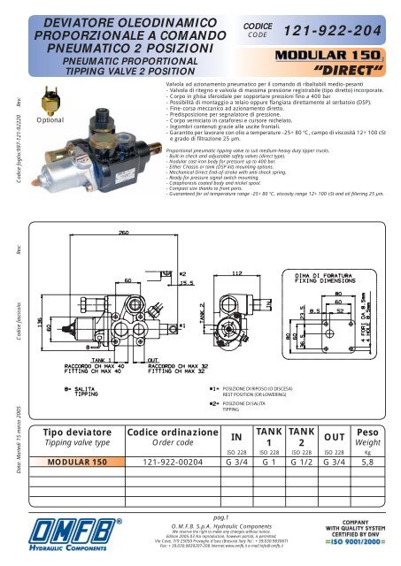 Distributeur Hydraulique à 3 Voies En Acier Haute Pression - Parfait Pour Systèmes Oléohydrauliques