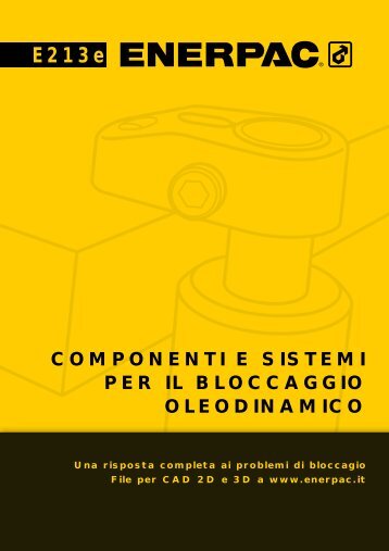 COMPONENTI E SISTEMI PER IL BLOCCAGGIO OLEODINAMICO