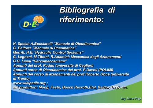 Appunti sui sistemi idraulici e pneumatici - Università degli Studi di ...