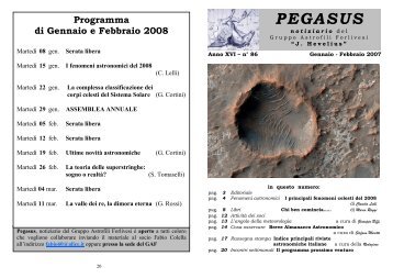 PEGASUS - Gruppo Astrofili Forlivesi