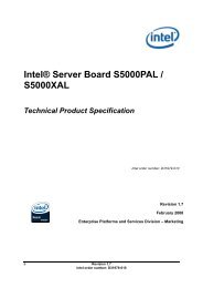 Intel® Server Board S5000PAL / S5000XAL - Thomas-Krenn.AG