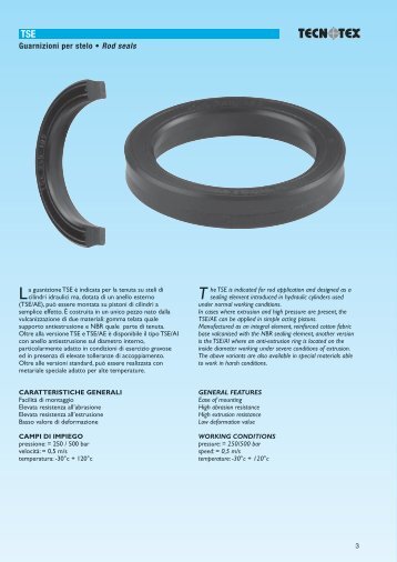 Guarnizioni per stelo • Rod seals