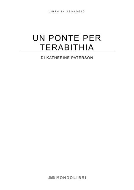 Un ponte per Terabithia - Mondolibri