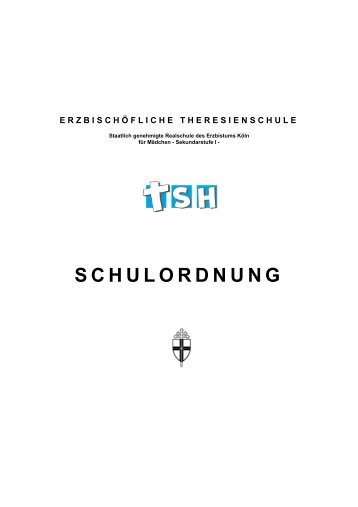 SCHULORDNUNG - Theresienschule Hilden