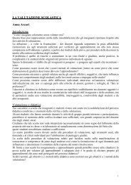 LA VALUTAZIONE SCOLASTICA Anna Arcari - Didascienze ...