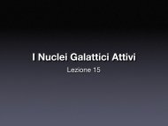 I Nuclei Galattici Attivi