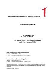 LM Kohlhaas - Mainfranken Theater Würzburg