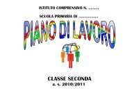 PIANO DI LAVORO SECONDA PRIMARIA - siamoinseconda