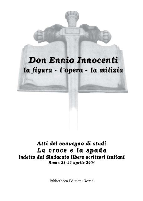 Don Ennio Innocenti - Sindacato Libero Scrittori Italiani