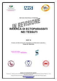 RICERCA DI ECTOPARASSITI NEI TESSUTI - italbioforma