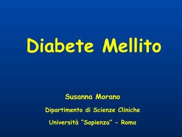 MORANO diabete mellito - Sapienza - Università di Roma