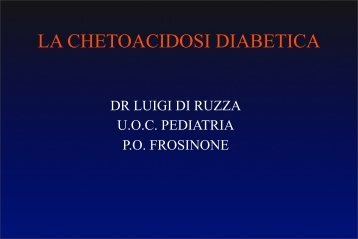 LA CHETOACIDOSI DIABETICA