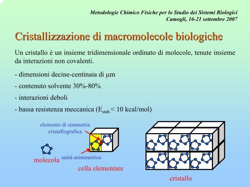 Biocristallografia a raggi X