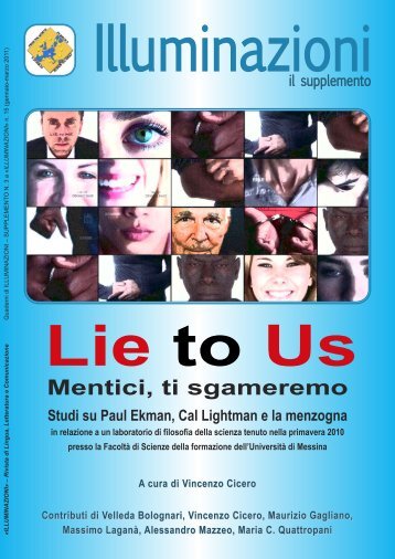 Lie to Me - ILLUMINAZIONI» Rivista di Lingua, Letteratura e ...