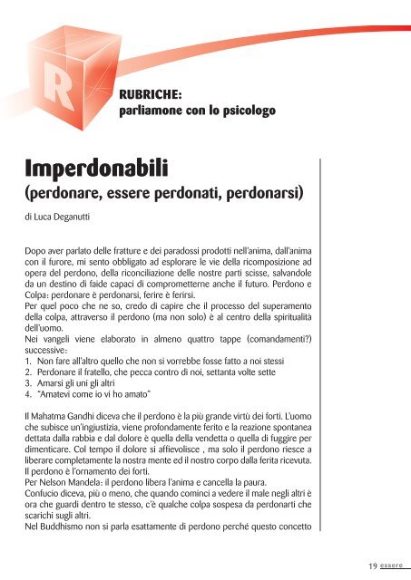 ESSERE - Gennaio Febbraio 2012.pdf - CSA Arezzo