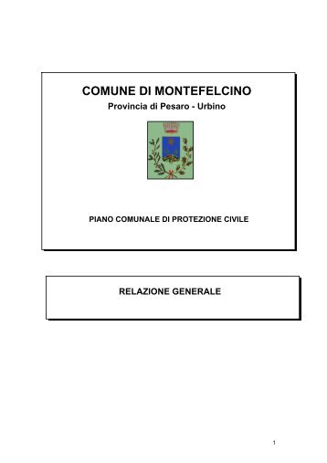 Relazione Generale - pdf 5,3mb - Comune di Montefelcino