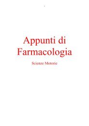 Appunti di Farmacologia (dispensa) - Massimo Franzin