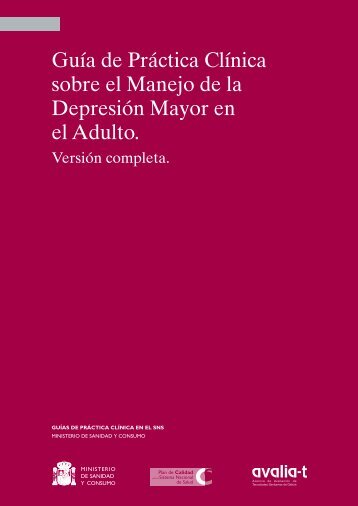 Guía de Práctica Clínica sobre el Manejo de la Depresión ... - Sergas