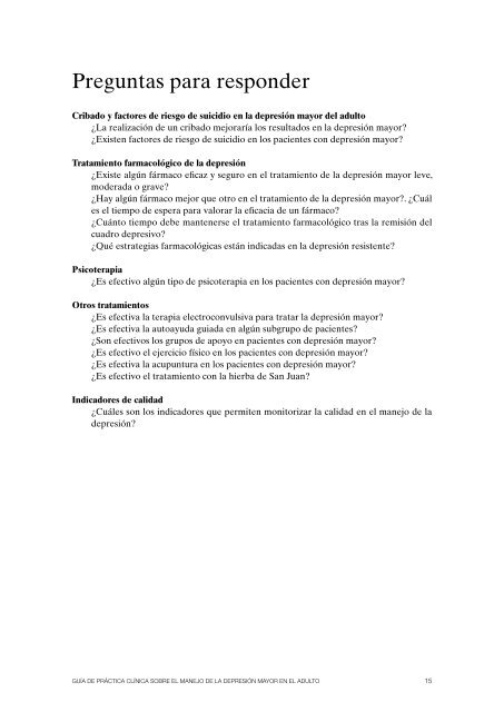 Guía de Práctica Clínica sobre el Manejo de la Depresión ... - Sergas