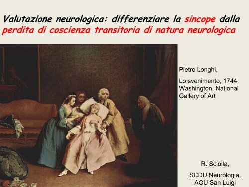 Valutazione neurologica: differenziare la sincope dalla perdita di ...