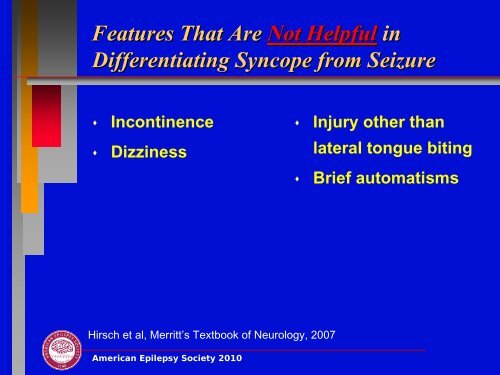 Valutazione neurologica: differenziare la sincope dalla perdita di ...