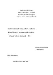 Subcultura mafiosa e cultura siciliana - La Processione dei Misteri