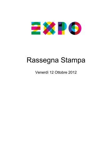 Rassegna Stampa - Expo 2015