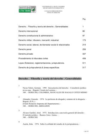 Derecho ; Filosofía y teoría del derecho ; Generalidades - ilae