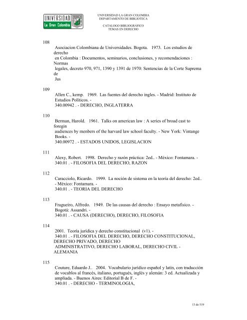 Derecho ; Filosofía y teoría del derecho ; Generalidades - ilae