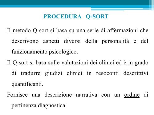 Strumenti diagnostici della personalità