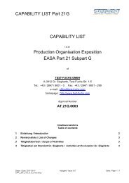 CAPABILITY LIST Part 21G CAPABILITY LIST ... - Test Fuchs