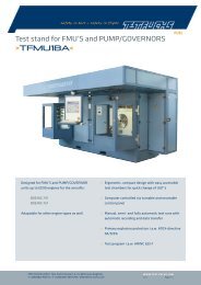 Test stand for FMU'S and PUMP/GOVERNORS ... - Test Fuchs