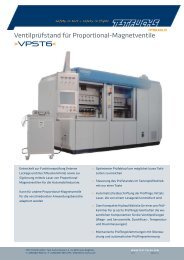 Ventilprüfstand für Proportional-Magnetventile >vpst6< - Test Fuchs