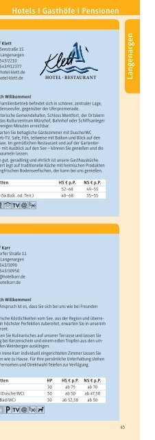 Gastgeberverzeichnis 2012/2013 - Stadt Tettnang