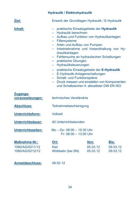 Bildungsangebot des BFD Kiel - Bundeswehr