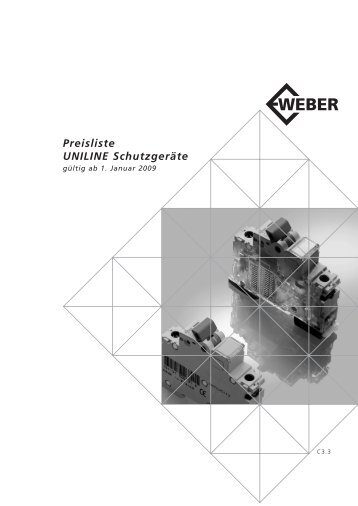 Preisliste UNILINE Schutzgeräte - Hager