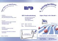 Flyer Arbeitgeberbörse BFD Neubrandenburg - Bundeswehr
