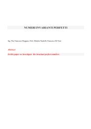 NUMERI INVARIANTI PERFETTI - Nardelli