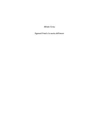 Alfredo Civita Sigmund Freud e la nascita dell ... - Lettere e Filosofia