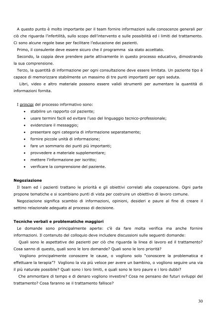 linee guida per la consulenza psicologica nell'infertilità - Ordine ...