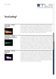 TeroCoating fiches techniques (pdf, 433 Ko) - TLS surface engineering