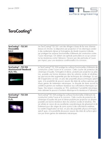 TeroCoating fiches techniques (pdf, 433 Ko) - TLS surface engineering
