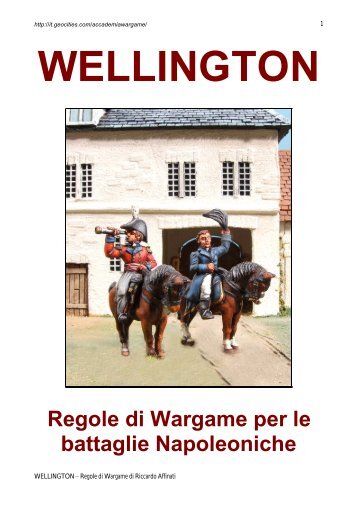 WELLINGTON Regole di Wargame per le battaglie Napoleoniche