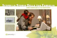 Scopri la Storia Della tua Famiglia - Ancestry.com