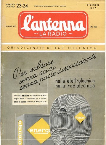 Rivista L'antenna - Italy